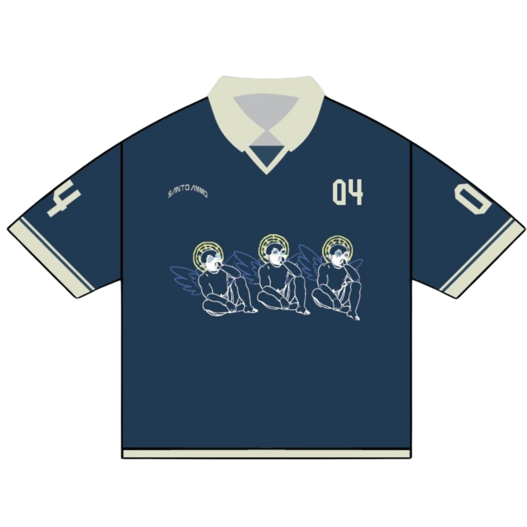 NAVY JERSEY UNISEX SHIRT