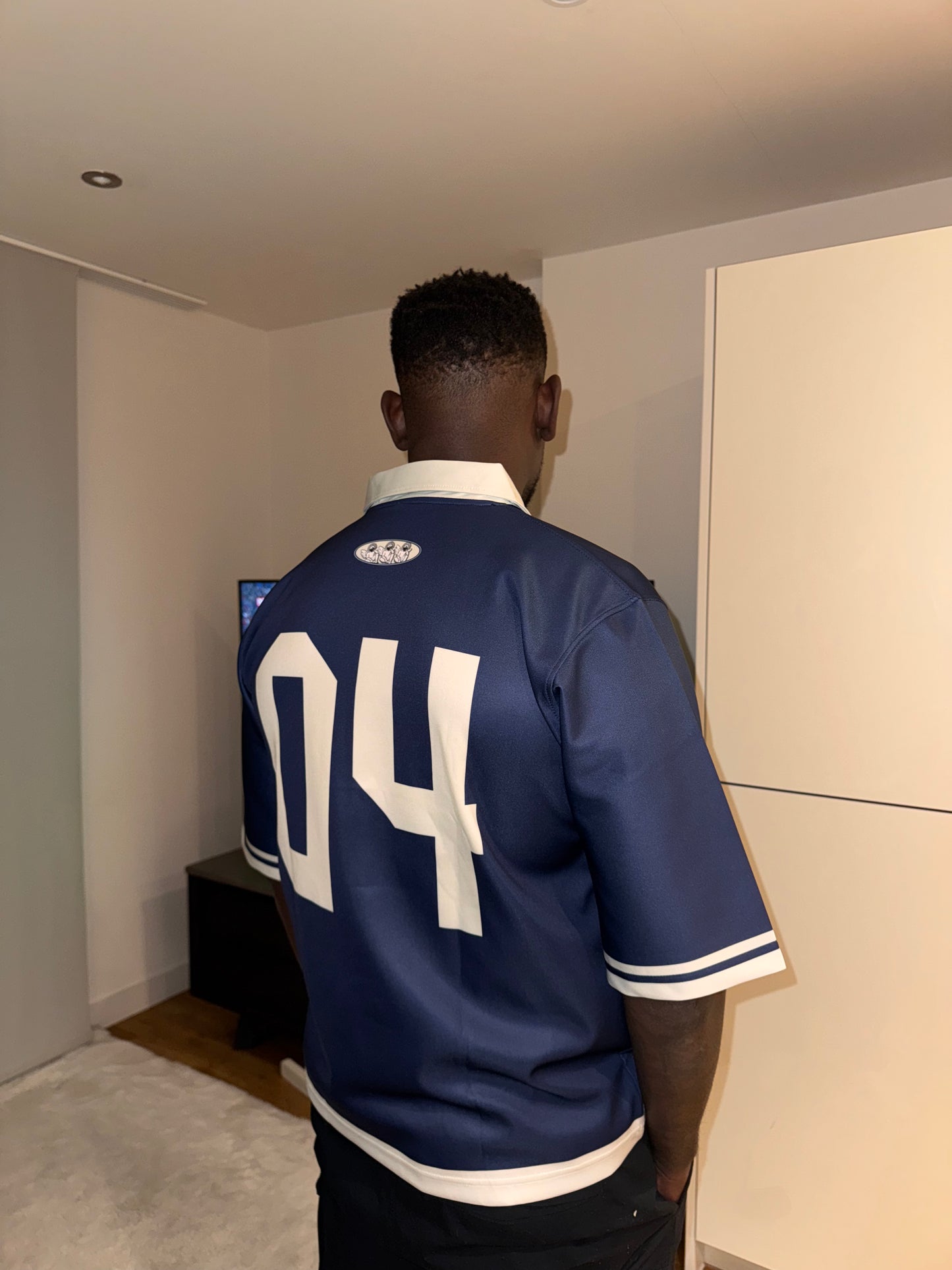 NAVY JERSEY UNISEX SHIRT