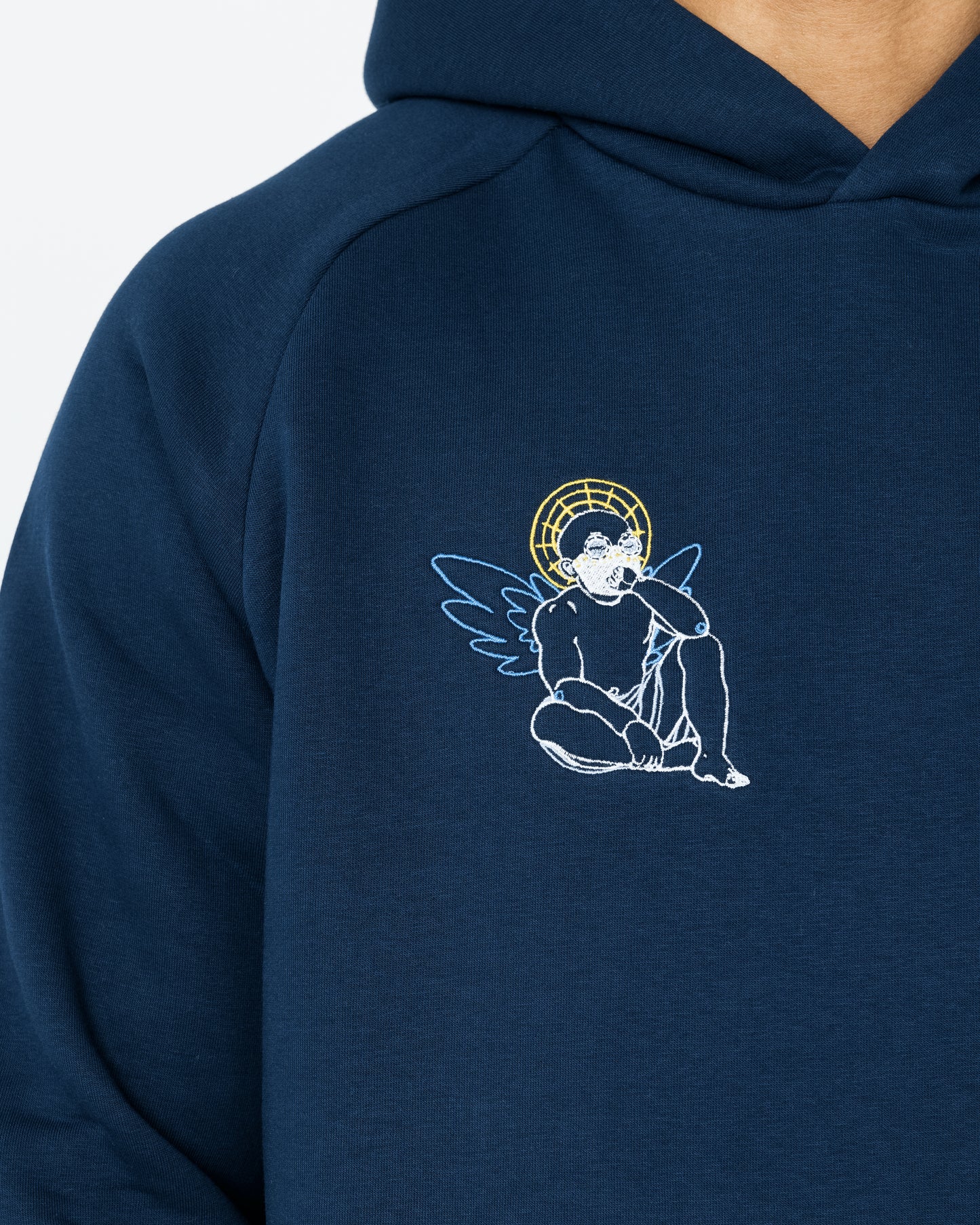 NAVY BASIC WEAR HOODIE - Hoodie - Santoammo