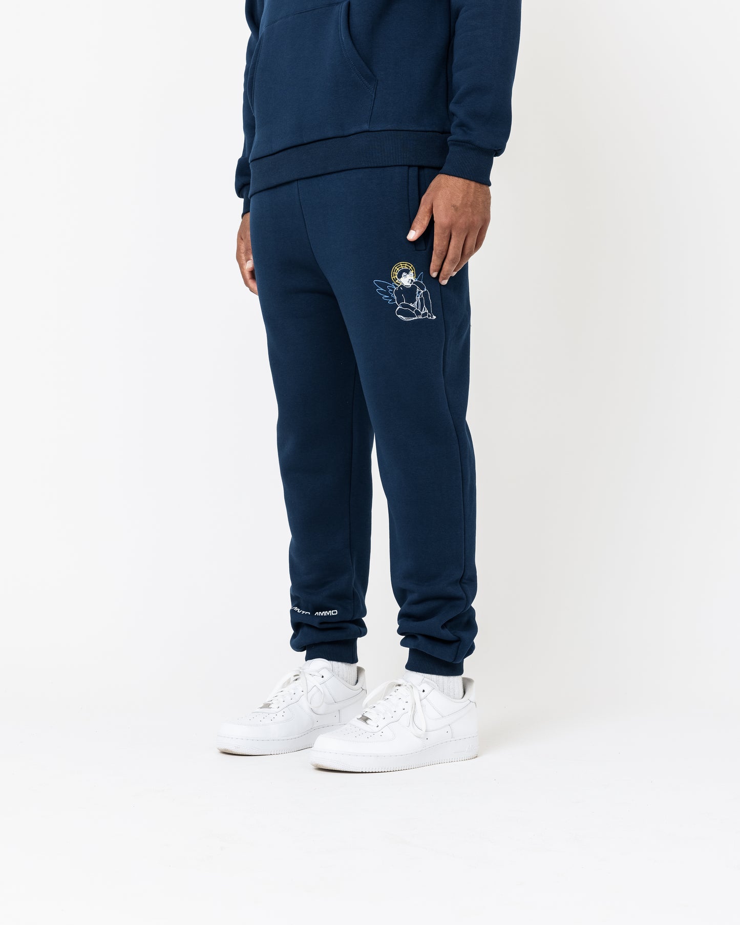 NAVY BASIC WEAR JOGGERS - Joggers - Santoammo