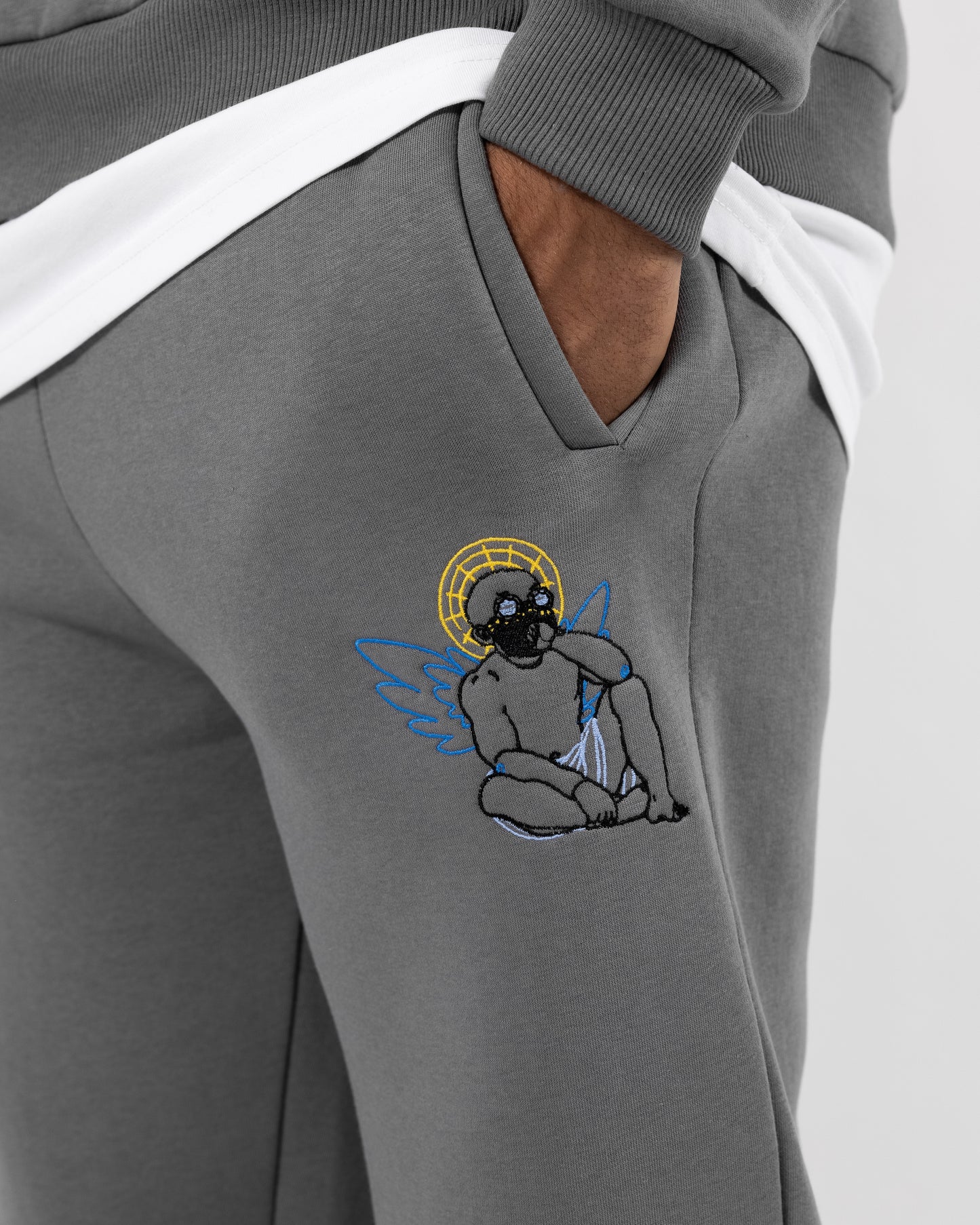 CINZA BASIC WEAR TRACKSUIT - Tracksuit - Santoammo