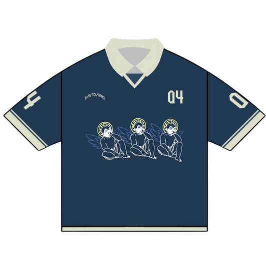 NAVY JERSEY UNISEX SHIRT